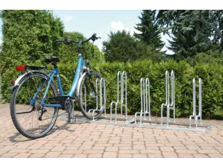 Fietsenrek L 1750mm 5plaatsen Enkelzijdig Te Schroeven Verzinkt - 2