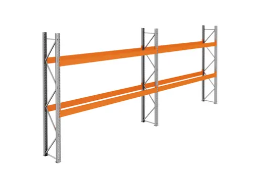 palletstelling,basis+1xaanbouw,HxBxD 3360x7500x750mm,vakl. 3400kg