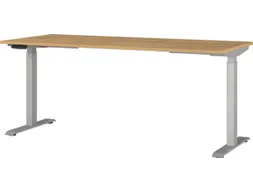 Elektrisch ihv bureau,HxBxD 720-1200x1800x800mm,blad Grandson-eiken