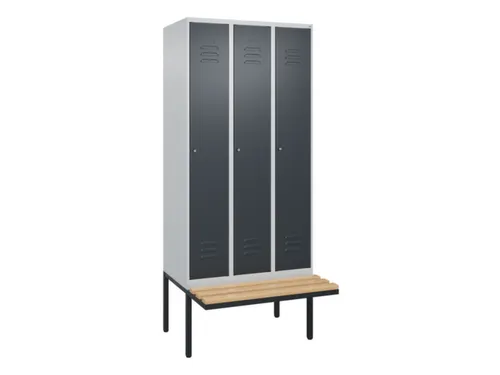locker voor scheiding van kleding,HxBxD 2120x900x815mm,3vak