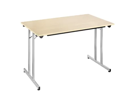 Klaptafel Vrijstaand 120x80 Cm Onderstel Aluminium Esdoorn