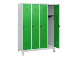 schoollocker,HxBxD 1630x1200x500mm,4vak,vak B 300mm,draaigrendel