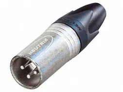 Neutrik - Xlr Kabeldeel, 3-Polig Mannelijk, Verzilverd, Vernikkeld