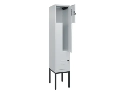 Z-garderobekast,HxBxD 2120x400x500mm,vak B 200/400mm,draaigrendel