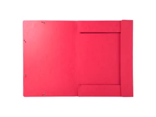 Elastomap met 3 kleppen glanskarton 600gm² - A3-Rood - - 2