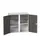 universele kast,HxBxD 1000x1050x550mm,2xStalen bodem,4lade(n)
