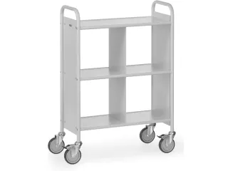 Dossierwagens 4872 150kg 720x350mm 2x2 Vakken Ral7035 - 1