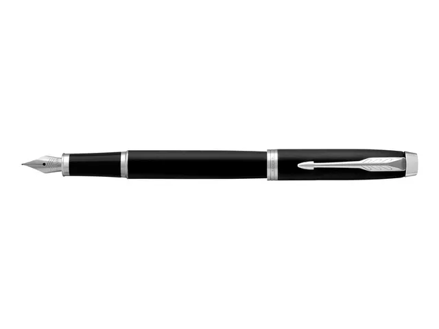 Parker IM Vulpen Matt Black CT Finish Fijn Blauwe inkt