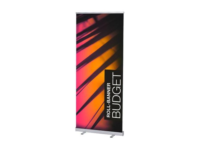OUTLET Roll up banner Budget 85x200cm Zilve
