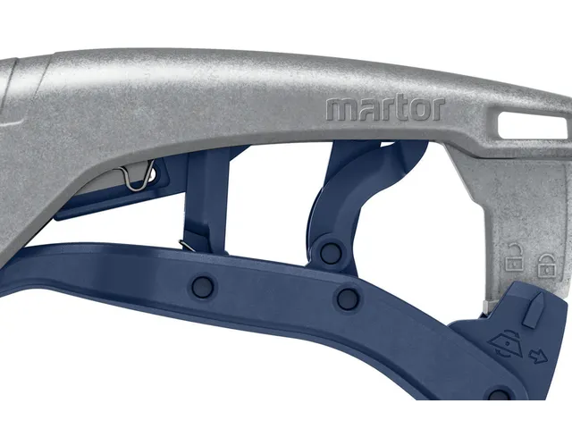 Veiligheidsmes Martor Secunorm 610 XDR trapezium 18mm zilver