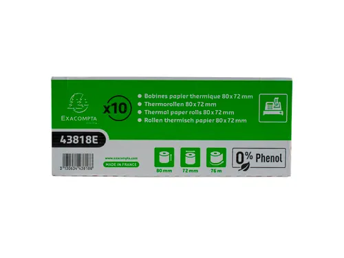 Exacompta Kassarol 43828E Wit 80mmx80mmx12mm 75 Meter 55 Gram