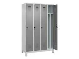 locker voor scheiding van kleding,HxBxD 1950x1200x500mm,4vak