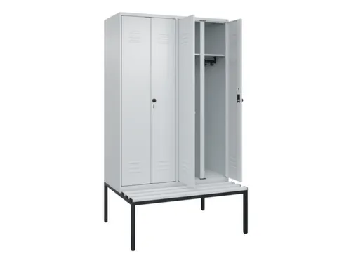 locker voor scheiding van kleding,HxBxD 2120x1200x815mm,4vak
