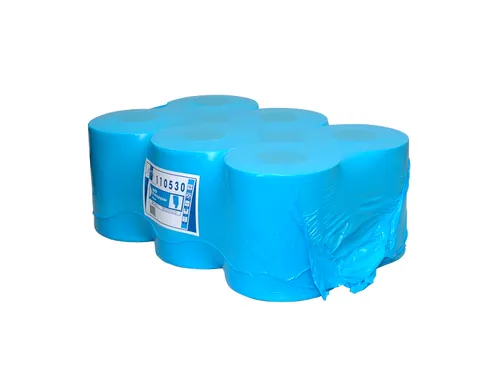 Centerfeedrol 1-laags Blauw 300 Meter Industrieel Poetspapier