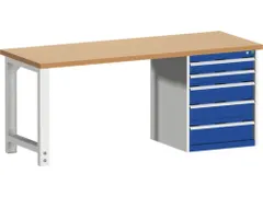 werkbank,HxBxD 840x2000x750mm,beukenblad,draagverm. 1500kg