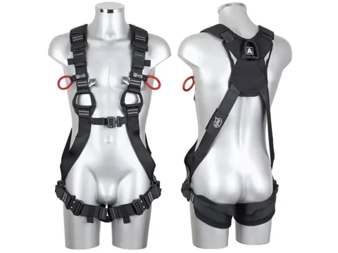 Edge Winx lichtgewicht harnas 3D met rugpadding, zwart, maat S/M