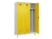 armoire vestiaire noir et blanc,HxlxP 1950x1200x500mm,3compart.