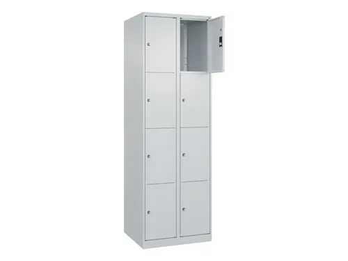 lockerkast,HxBxD 1850x600x500mm,2x4vakken,vak B 300mm,cil.-slot