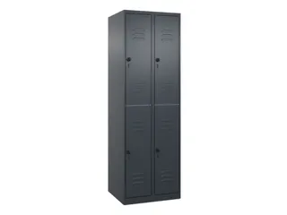 dubbeldekse locker,HxBxD 1850x600x500mm,2x2vak.,vak B 300mm - 1