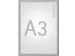 MAUL clicklijst standaard lijst 25mm A3 zilver posterframe