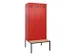 armoire vestiaire avec banc noir et blanc,HxlxP 2120x900x815mm