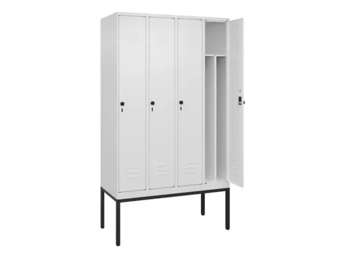locker voor scheiding van kleding,HxBxD 2120x1200x500mm,4vak