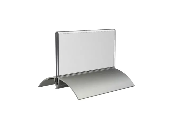 Tafelnaambord Europel 52x100mm acryl aluminium 2st