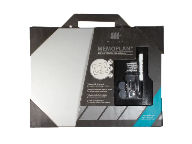 Tableau gris magnétique Millex 30x40cm + accessoires