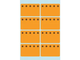 Etiket Herma 3774 26x40mm Diepvries Oranje 48 stuks - 2