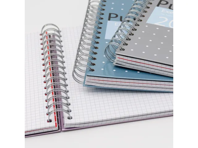 #Projectboek Pukka Pad metalliexecutive A5 geruit krimp a 3st. assorti