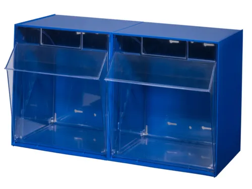 Assortimentsbak Hxbxd 355x600x311mm 2bakken Polystyreen Blauw