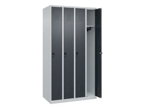 locker,HxBxD 1850x1000x500mm,4vak,vak B 250mm,draaigrendel