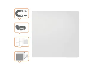 Whiteboard Nobo frameloos modulair 45x45cm - 2
