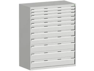 ladekast,HxBxD 1600x1300x750mm,11lade(n),lade voor normale belastingen - 1