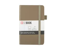 Notitieboek Sakura hard cover pocket lijn sintel 90x140mm