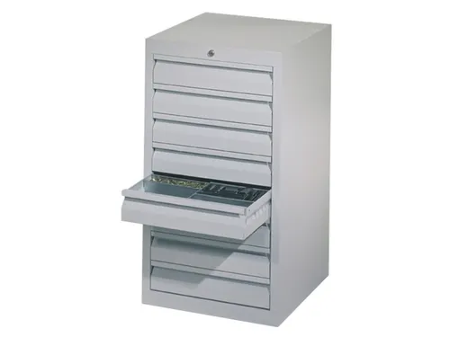 ladekast HxBxD 900x500x500mm 8laden slot romp RAL7035