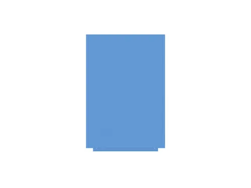 Whiteboard Rocada Skincolour 75x115cm blauw gelakt