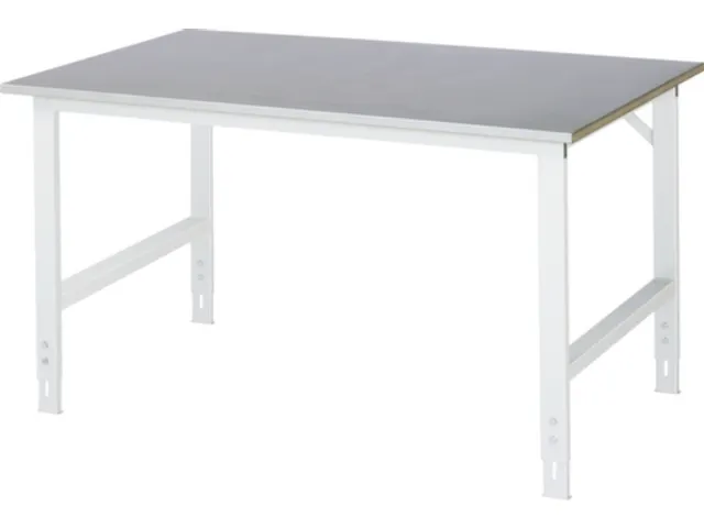 établi HxlxP 760-1080x1500x1000mm boispanneau a. revêtement zinc