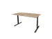 Bureau Linesto Plus Hoogte instelbaar 180x90 honey castello 25mm zwart