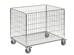 Chariot caisse grillagé 735x830x630mm charge 60kg