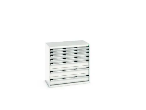 ladekast HxBxD 1000x1050x650mm 7laden RAL7035 front RAL7035