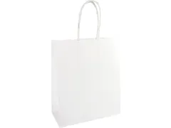 Papieren zak, ft 32 x 12 x 41 cm, wit