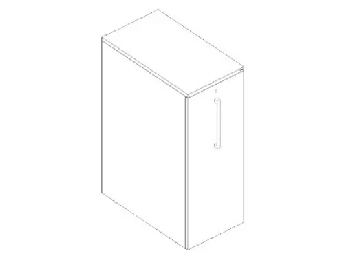 apothekerskast,HxBxD 1162x450x800mm,aanbouw links,decor kersen