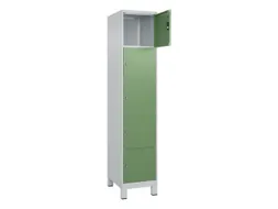 lockerkast,HxBxD 1950x400x500mm,1x5vakken,vak B 400mm,cil.-slot,voeten