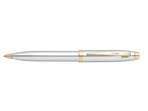 Balpen SHEAFFER 100 E9340 Bright chrome gold tone