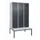 locker met bank,HxBxD 2120x1200x815mm,3vak,vak B 400mm,cil.-slot