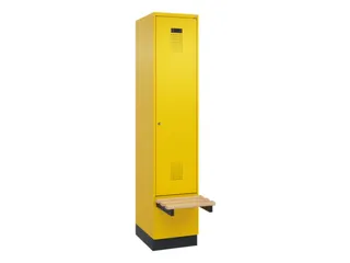 locker met bank,HxBxD 1950x400x815mm,1vak,vak B 400mm,cilinderslot - 2
