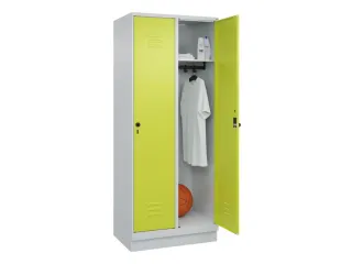 locker,HxBxD 1950x800x500mm,2vak,vak B 400mm,draaigrendel,sokkel - 3