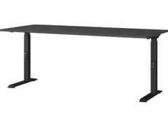 In hoogte verstelbaar bureau,HxBxD 680-910x1800x800mm,blad grafiet