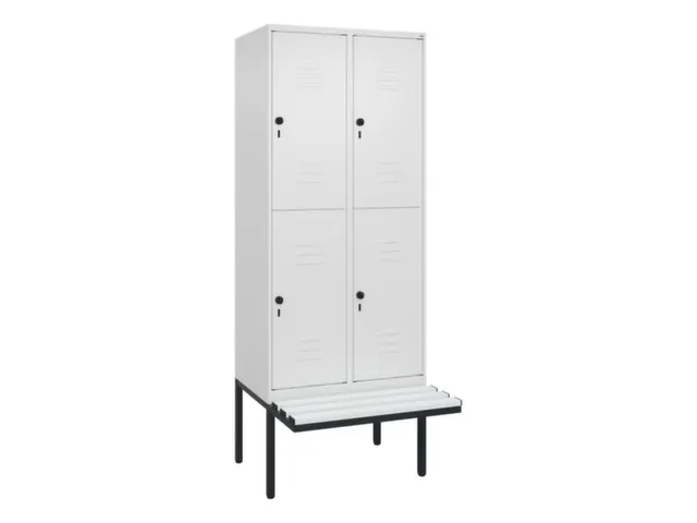 Dubbeldekse dekenkist,HxBxD 2120x800x815mm,2x2vak.,vak B 400mm